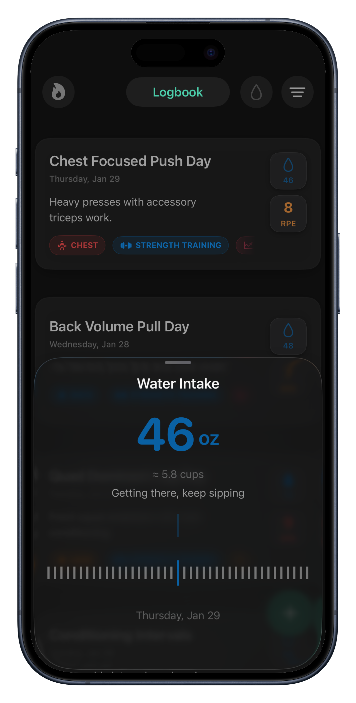 Water Intake Tracking